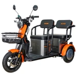 Triciclu Electric RURIS Pilot 3020G, Motor Electric 2000W, Baterie Plumb-Acid 60V 20Ah, Autonomie pana la 50 km, Viteza maxima 25 km/h, Capacitate 286 kg, Gri