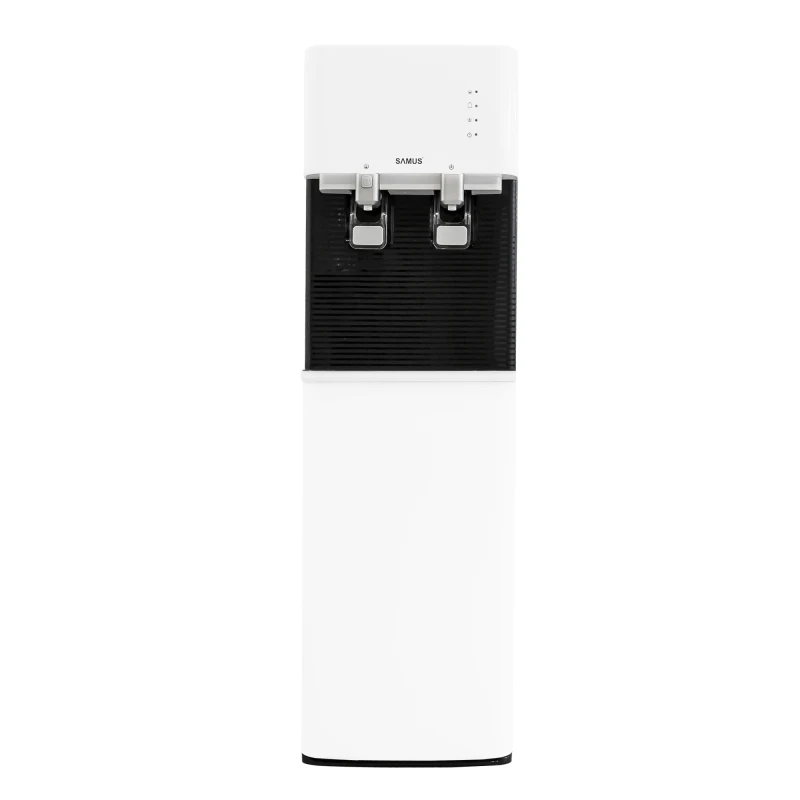Dozator de apa de podea cu compresor Samus WDSF-253CW, Putere incalzire apa 500 W, Putere racire apa 85 W, Bidon 11/19 L, Incarcare frontala, Siguranta copii, Alb
