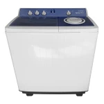 Masina de spalat rufe semiautomata cu storcator Albatros WMS 12.3, Cantitate rufe uscate 12 Kg, Cantitate rufe stoarcere 7 Kg (Alb/Albastru)