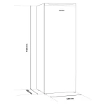 Congelator Albatros CA215NE, 168 L, Clasa E, H 142 cm, Alb