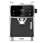 Espressor Samus Impression 20, 20 bari, 5 optiuni cafea, Touch Control, rezervor apa 1.5l, 1350W, Ecran afisare temperatura apa, Sistem electronic de incalzire, Negru