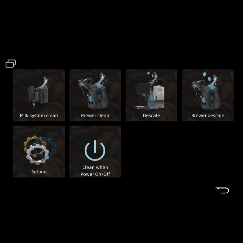 Espressor automat Samus Magnifique 19, Putere 1200-1450 W, 19 bari, Rezervor apa 1.7 L, Recipient cafea boabe 250 g, 20 tipuri bauturi, Sistem extractie lapte cu furtun 25 cm, Inaltime reglabila duze cafea