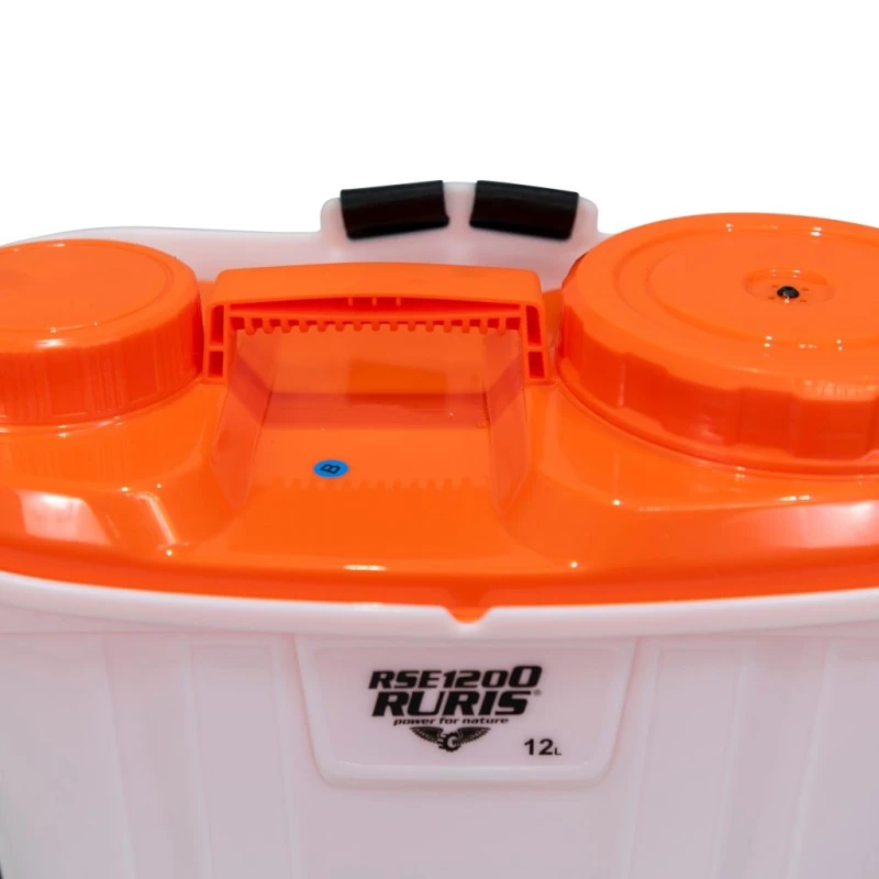 Pulverizator Electric RSE 1200, 12L, 12V 8Ah, autonomie 4h, lance metalica cu manometru si display