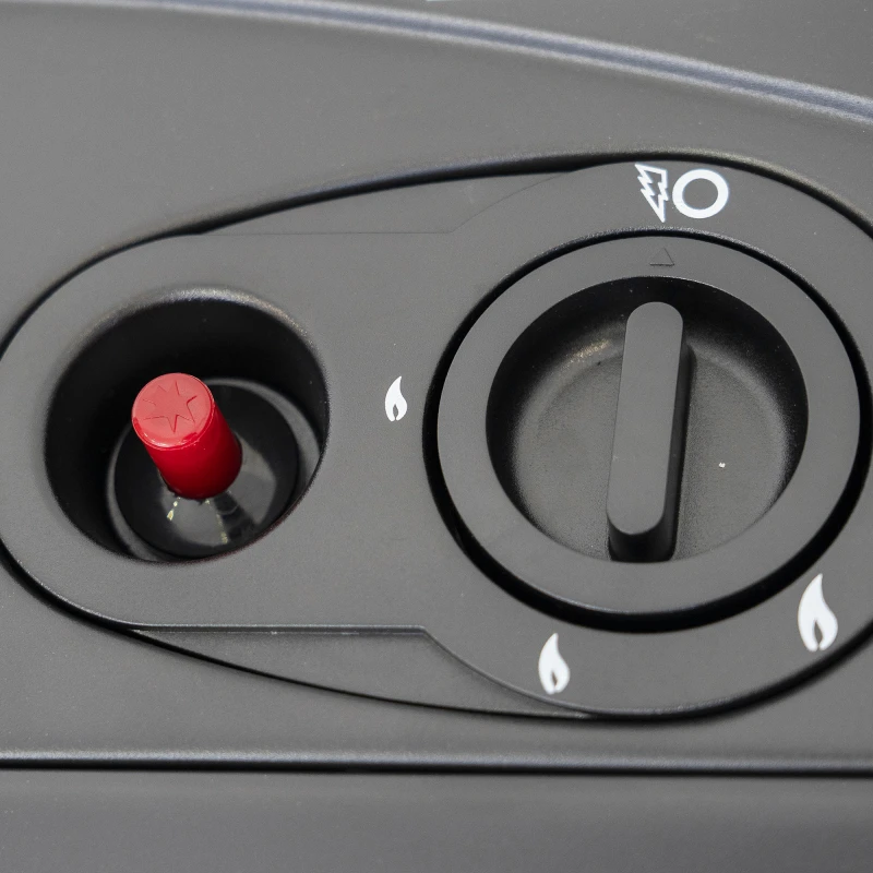 Soba pe gaz Samus RS421, GPL, 3 trepte de putere 1.55/2.9/4.2 kW, Senzor de prezenta a flacarii, Tip aprindere: piezo-electrica, Negru