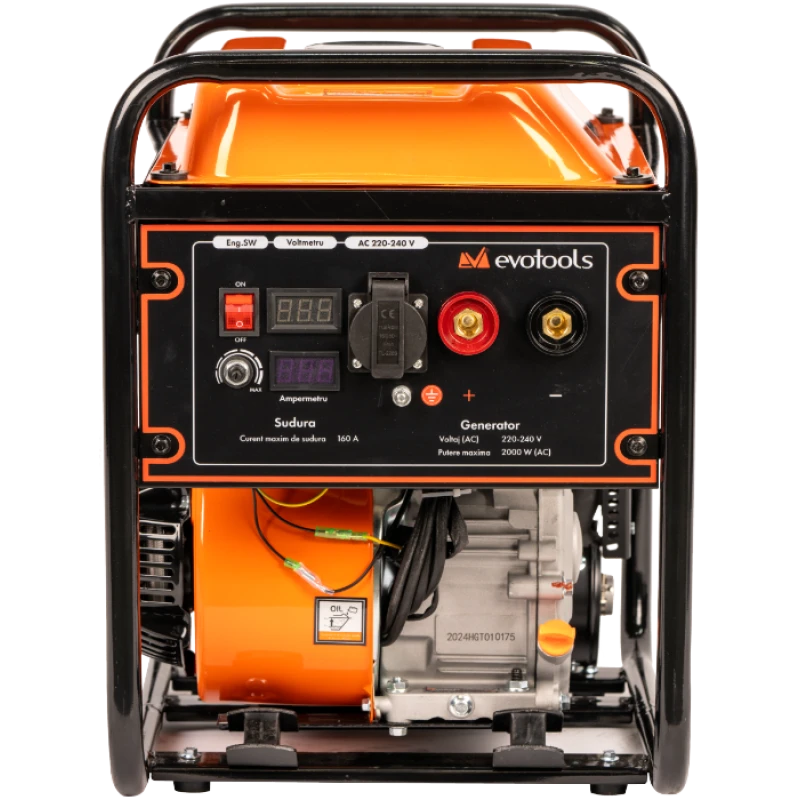Generator Invertor Sudura WIG 2000 Evotools – Putere 2000W, Curent 160A, Motor 7.5CP, Functionare 2 in 1, Sudura MMA + Generator Curent