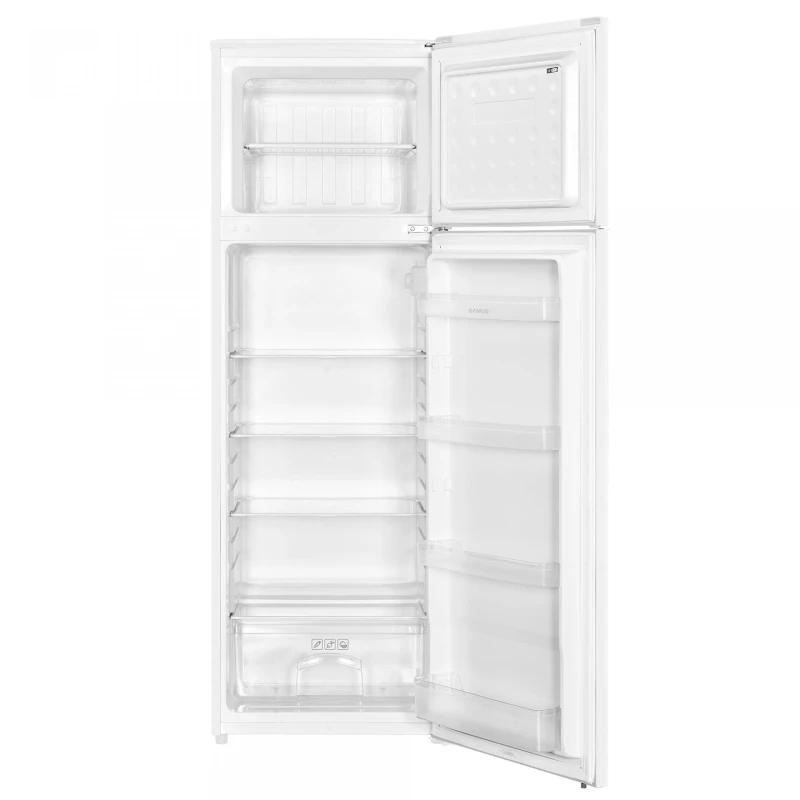 Frigider cu doua usi Samus SW346E, 248 l, Clasa E, Lumina LED, Usi reversibile (Alb)