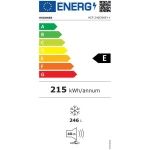Lada frigorifica Heinner HCF-246CNHE++, 246 l, Clasa E, Compresor inverter, Control electronic, Iluminare LED, Functionalitate frigider, Alb