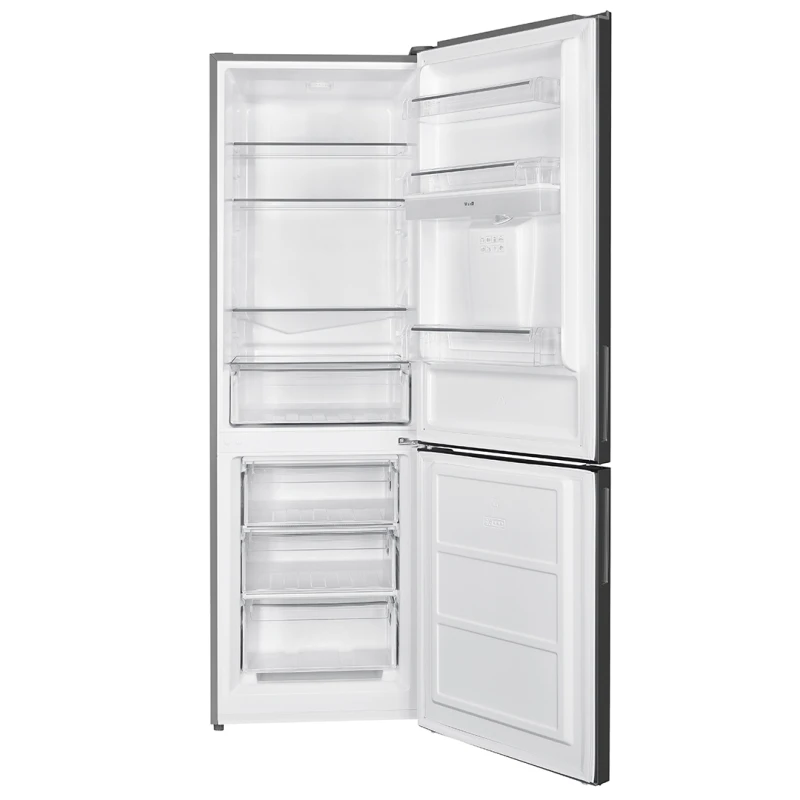 Combina Frigorifica Samus SCX396ED, 313 L, Dozator apa, Clasa E, H 186 cm (Argintiu)