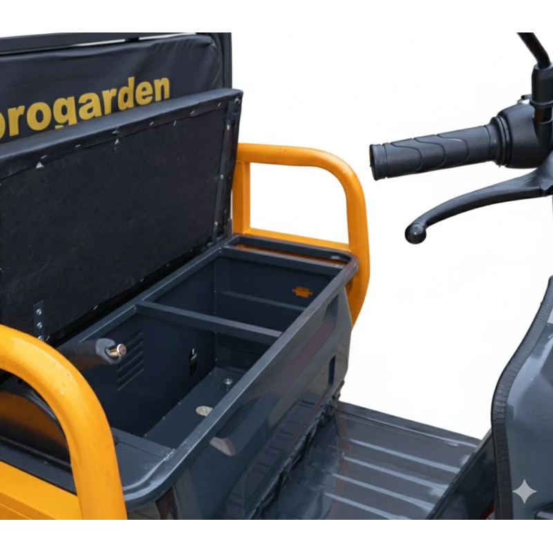 Triciclu Electric Cargo Progarden TRIVO 3000, 72V, 58Ah, incarcator inclus, putere 3000W, viteza maxima de 25 km/h, conform reglementarilor UE, fara permis, autonomie 80km