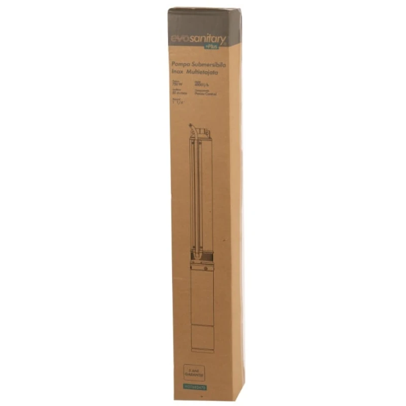 Pompa Submersibila Inox 750W Centrifugala 12 Turbine Panou de Comanda Rezistenta Sporita la Nisip Evosanitary Plus