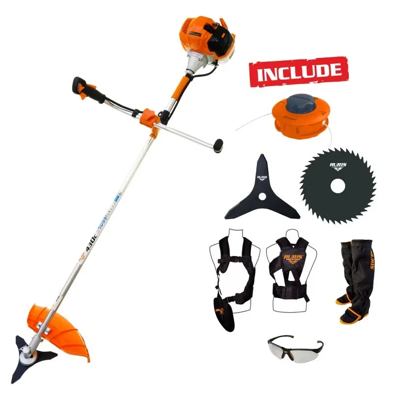 Motocoasa Ruris 430C, motor 2T, 1.7 CP cu accesorii