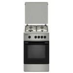 Aragaz pe gaz Heinner HFSC-K50SL, 4 arzatoare, 50x50 cm, siguranta flacara, duze GPL, argintiu