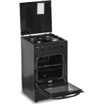 Aragaz pe gaz Heinner HFSC-SME50BK, 4 arzatoare, 50x55 cm, siguranta flacara, duze GPL, negru