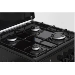 Aragaz pe gaz Heinner HFSC-SME50BK, 4 arzatoare, 50x55 cm, siguranta flacara, duze GPL, negru