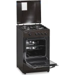 Aragaz pe gaz Heinner HFSC-SME50BRW, 4 arzatoare, 50 cm, siguranta flacara, duze GPL, maro