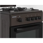 Aragaz pe gaz Heinner HFSC-SME50BRW, 4 arzatoare, 50 cm, siguranta flacara, duze GPL, maro
