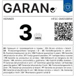 Aragaz pe gaz Heinner HFSC-SME50BRW, 4 arzatoare, 50 cm, siguranta flacara, duze GPL, maro