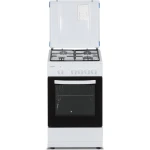 Aragaz pe gaz Heinner HFSC-SME50WH, 4 arzatoare, 50x55 cm, siguranta flacara, duze GPL, alb