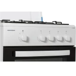 Aragaz pe gaz Heinner HFSC-SME50WH, 4 arzatoare, 50x55 cm, siguranta flacara, duze GPL, alb