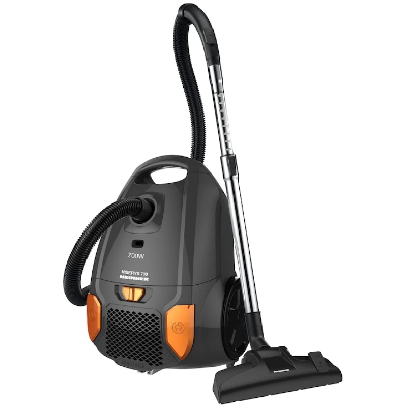 Aspirator cu sac Heinner HVC-MGRY1400-V2, 700W, putere aspirare 170W, sac 3L, HEPA 12, 76 dB