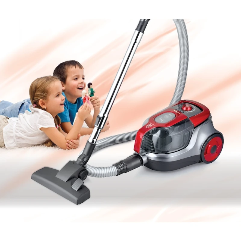 Aspirator fara sac Heinner HVC-V750RD, 750W, putere aspirare 160W, recipient 2.2L, filtru HEPA dublu, rosu