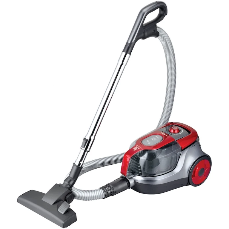 Aspirator fara sac Heinner HVC-V750RD, 750W, putere aspirare 160W, recipient 2.2L, filtru HEPA dublu, rosu
