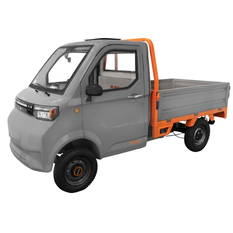 Camioneta electrica RURIS PILOT 5000 G XL, 5000W, baterie 72V 100Ah, autonomie 83 km, viteza maxima de 40 km/h, conform reglementarilor UE, necesita permis de conducere, gri