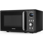Cuptor cu microunde Heinner HMW-MD20DRBK, 20L, 800W, control digital, 5 trepte putere, negru