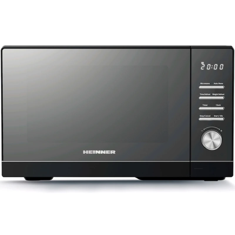 Cuptor cu microunde Heinner HMW-MD25DMRBK, 25L, 800W, control digital, geam oglinda, negru
