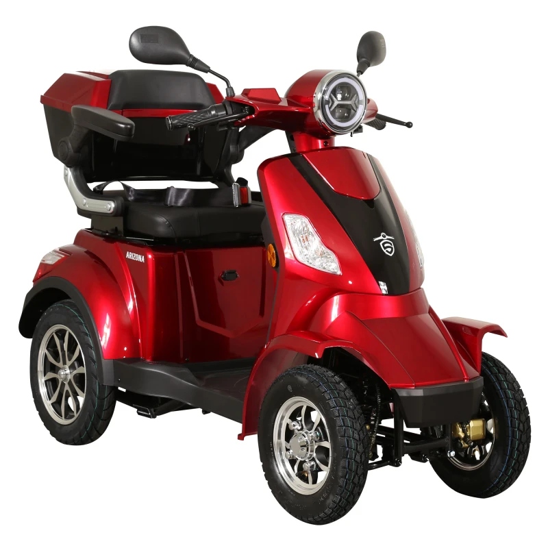 Cvadriciclu electric Samus Arizona-4R1-10T1000-60V20-Red, motor 1000 W, acumulator 60V 20Ah, autonomie 50 km, viteza maxima de 25 km/h, conform reglementarilor UE, fara permis