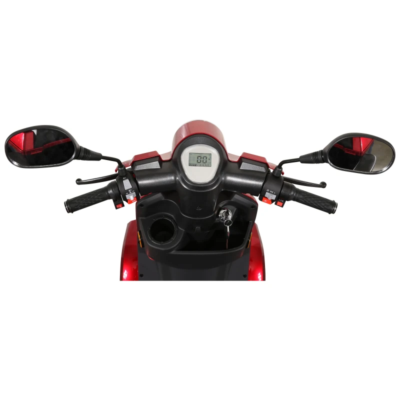 Cvadriciclu electric Samus Arizona-4R1-10T1000-60V20-Red, motor 1000 W, acumulator 60V 20Ah, autonomie 50 km, viteza maxima de 25 km/h, conform reglementarilor UE, fara permis