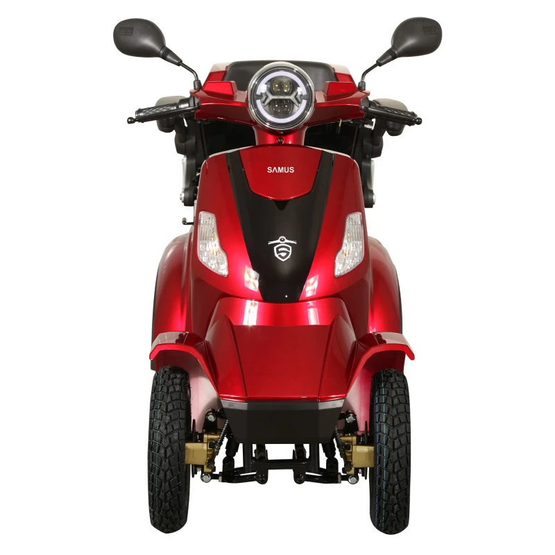 Cvadriciclu electric Samus Arizona-4R1-10T1000-60V20-Red, motor 1000 W, acumulator 60V 20Ah, autonomie 50 km, viteza maxima de 25 km/h, conform reglementarilor UE, fara permis