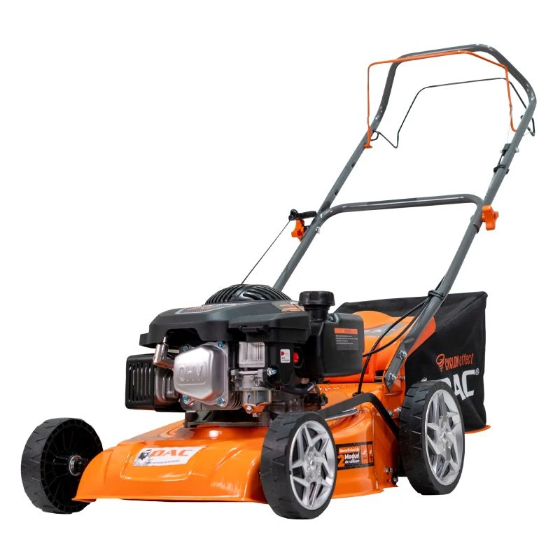 Masina de tuns gazon/iarba autopropulsata pe benzina Ruris Dac 110XLS, putere 3.3 CP, 131 CC, 4 timpi, 40 cm latime lucru, 5 trepte de taiere, inaltime taiere 25 - 65 mm, sac colector 45 L