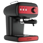 Espressor manual Heinner Red Boquette HEM-1100BKRD, 850W, 15 bar, 1.25L, cappuccino, spumare lapte