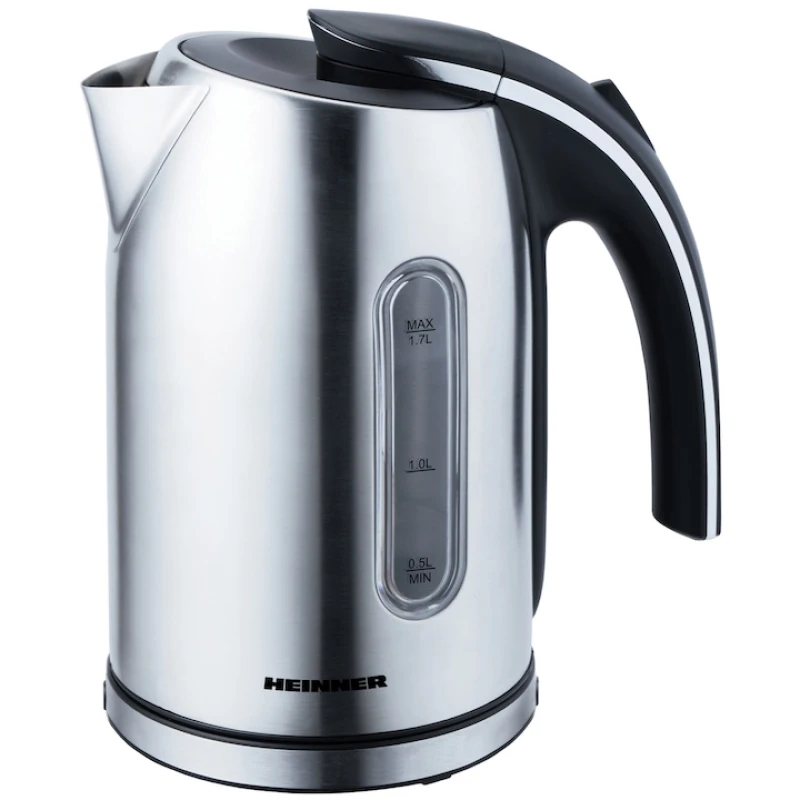Fierbator Heinner Imenium PF-70, 1.7L, 2200W, inox, baza rotativa 360°, oprire automata