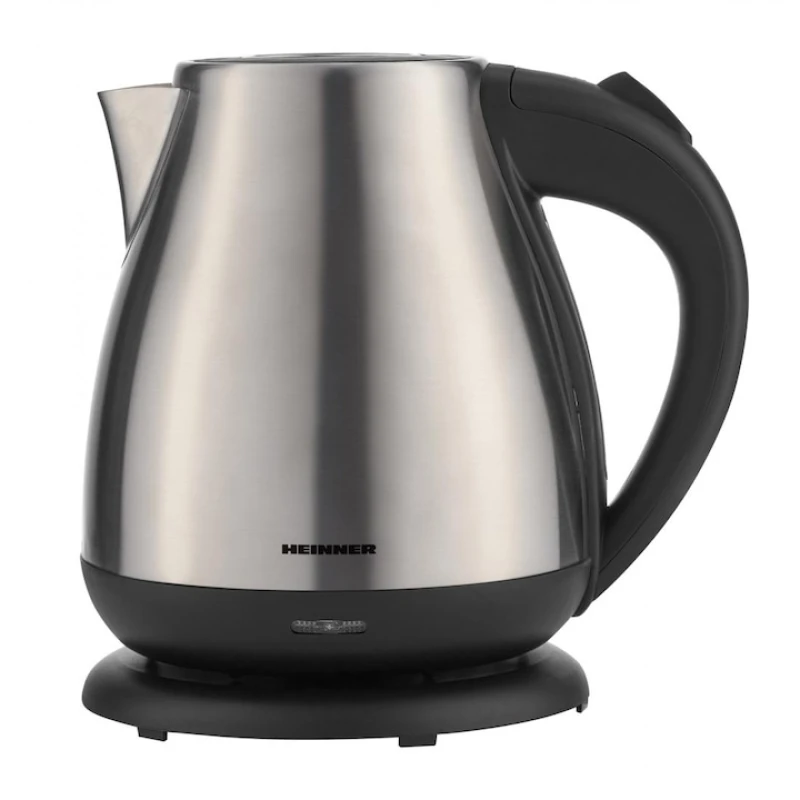 Fierbator electric Heinner Solstice 17 HEK-17IX, 1.7L, 2200W, inox, baza rotativa 360°, oprire automata