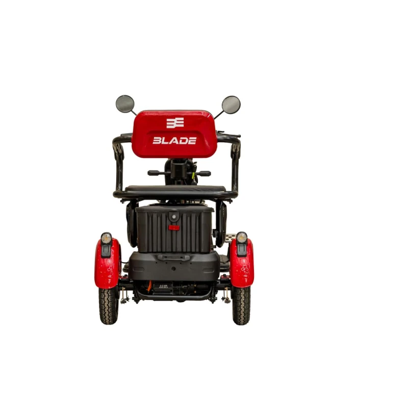Triciclu electric persoane BLADE VIVA 14, 1200W, 60V 20Ah, autonomie 50 km, viteza maxima de 25 km/h, conform reglementarilor UE, fara permis, Rosu-Negru