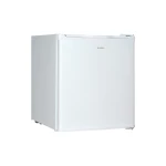 Frigider-minibar Samus SW064E, cu 1 usa si 1 raft, 41 litri, clasa E, alb, inaltime 51 cm, termostat reglabil, usa reversibila, picioare reglabile