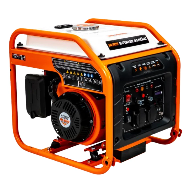 Generator Invertor RURIS R-Power 4500 RC, 5000 W, 7.5 CP, 220 V, Rezervor 10 L, 2 Prize, Bobinaj Cupru