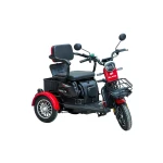 Triciclu electric persoane BLADE VIVA 14, 500W, 60V 20Ah, autonomie 50 km, viteza maxima de 25 km/h, conform reglementarilor UE, fara permis, Rosu-Negru