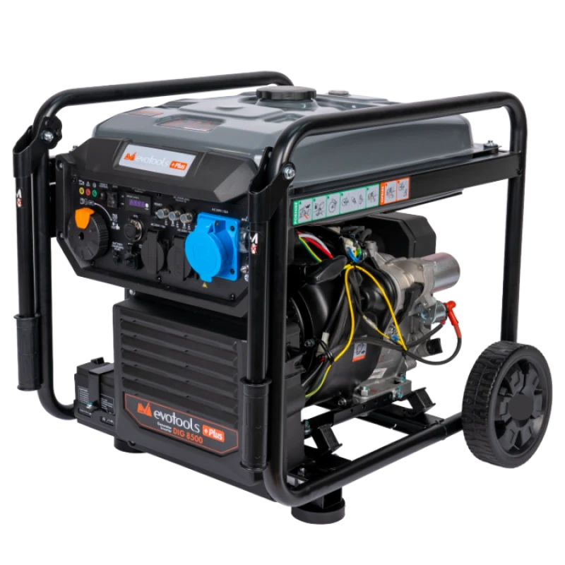 Generator Invertor DIG8500 EvoTools +Plus, 8500 W, 230 V, Pornire Electrica, Telecomanda, USB Type-A si Type-C