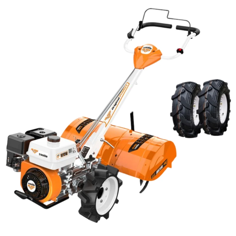 Motosapa RURIS 5900 R + roti cauciuc 5.00-6, freza tractata, 7 CP