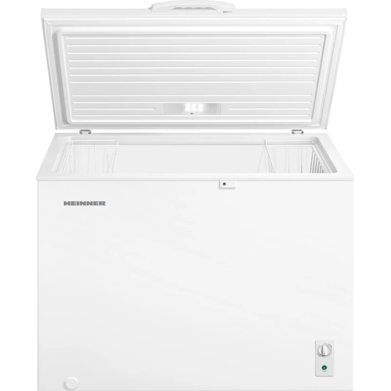 Lada frigorifica Heinner HCF-M293INVCE++, 293L, Compresor Inverter, Frigider/Congelator, Clasa E, alb