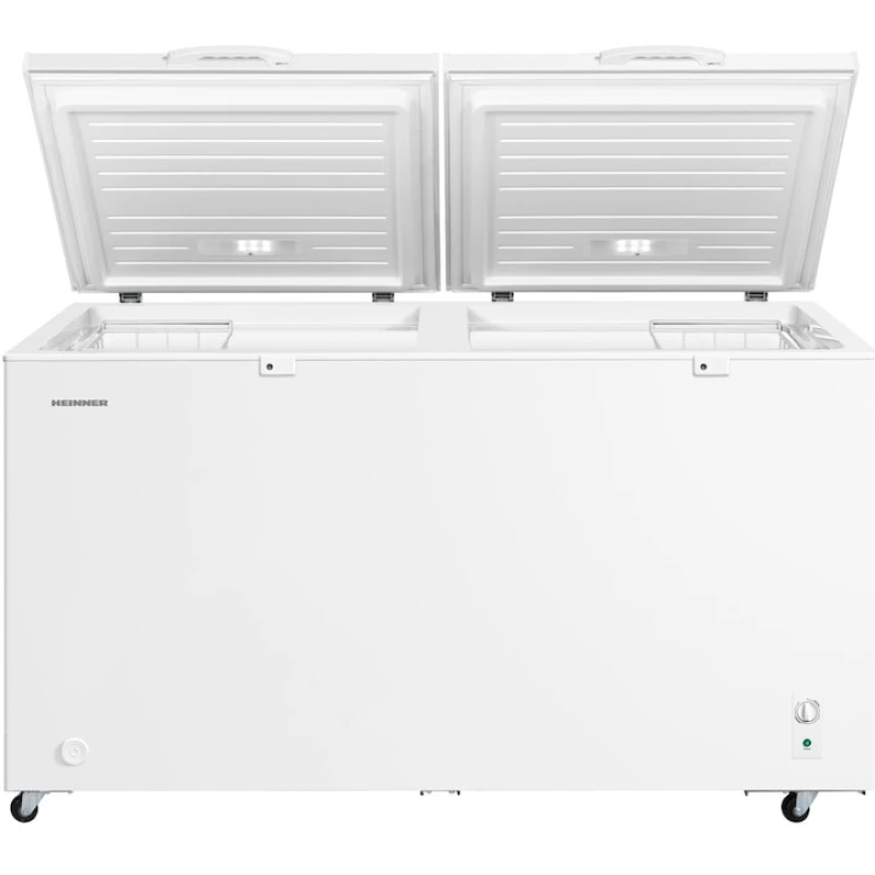 Lada frigorifica Heinner HCF-M508INVCE++, 508L, Compresor Inverter, Frigider/Congelator, Clasa E, alb