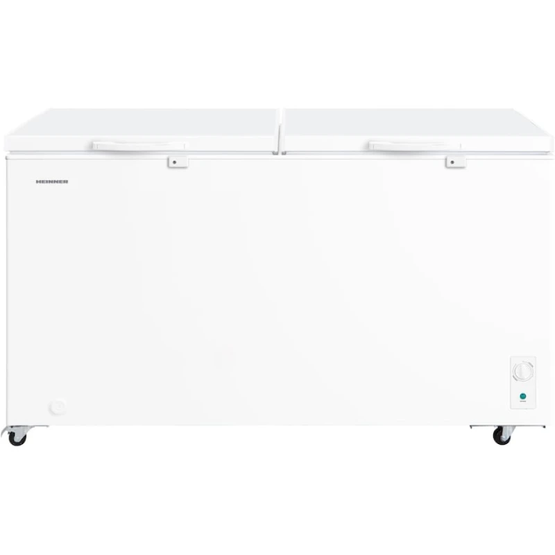 Lada frigorifica Heinner HCF-M508INVCE++, 508L, Compresor Inverter, Frigider/Congelator, Clasa E, alb