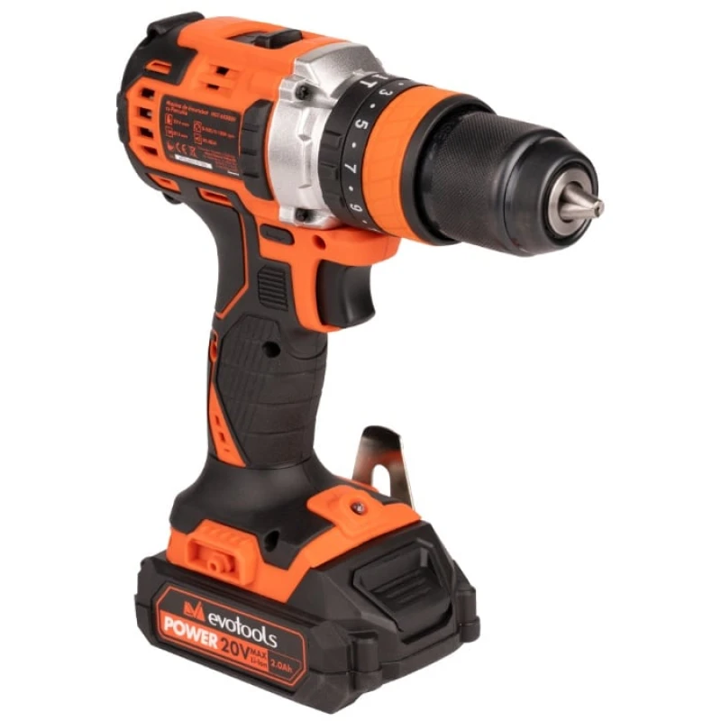 Masina de Insurubat cu Percutie Brushless 20V, 50Nm, 2 Acumulatori 2Ah, Accesorii, POWER Evotools