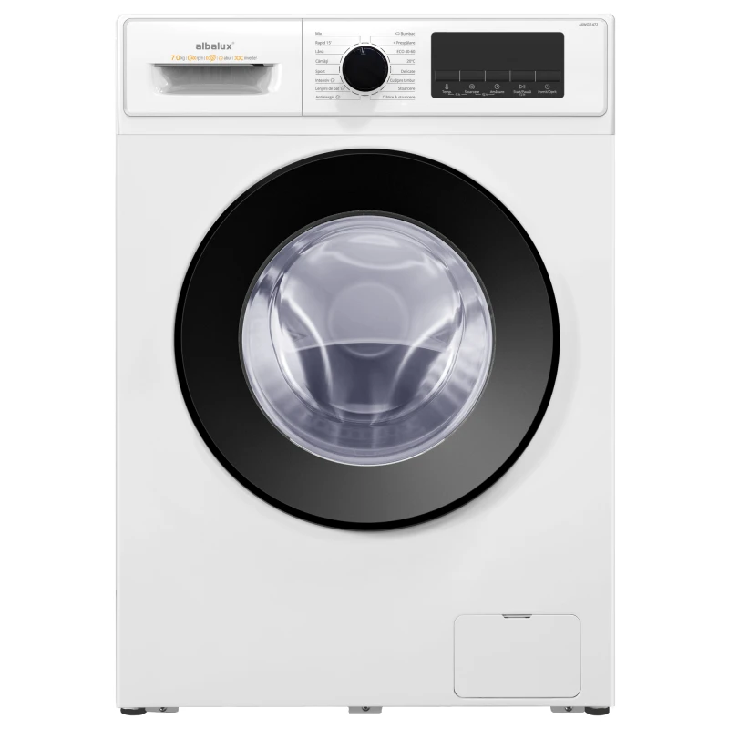 Masina de spalat rufe Albalux AXWGI1472, 7 kg, 1400 rpm, Motor Inverter, Clasa A, 16 programe, Steam