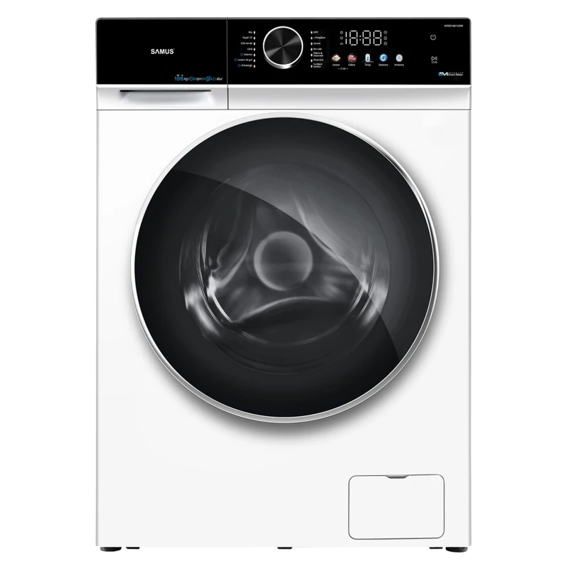 Masina de spalat rufe cu uscator Samus WSDD10612IDM, spalare 10 kg, uscare 6 kg, 1200 rpm, clasa A, 62.8 cm, motor inverter, reglare nivel uscare, incarcare cu rufe in timpul spalarii, control antispuma