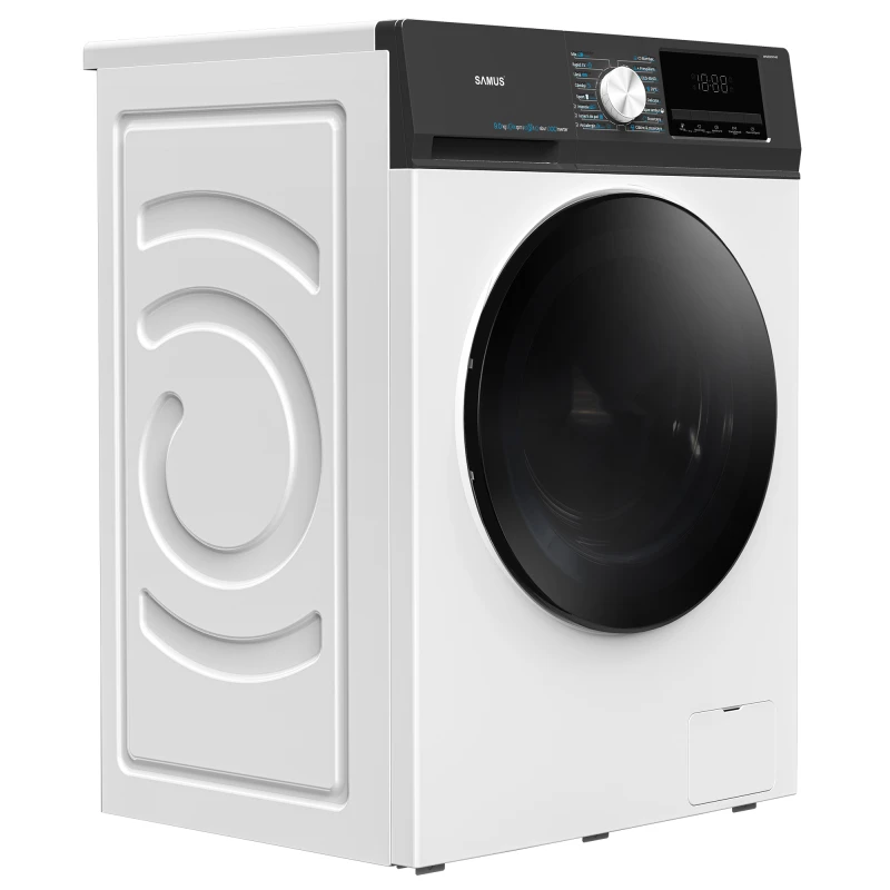 Masina de spalat rufe frontala Samus WSEDI9148, 9 kg, 1400 rpm, clasa A, 56 cm, motor inverter, curatare tambur