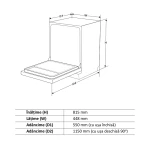 Masina de spalat vase incorporabila Samus SBDS410.7, 10 seturi, 7 programe, clasa E, latime 45 cm, optiune pornire intarziata